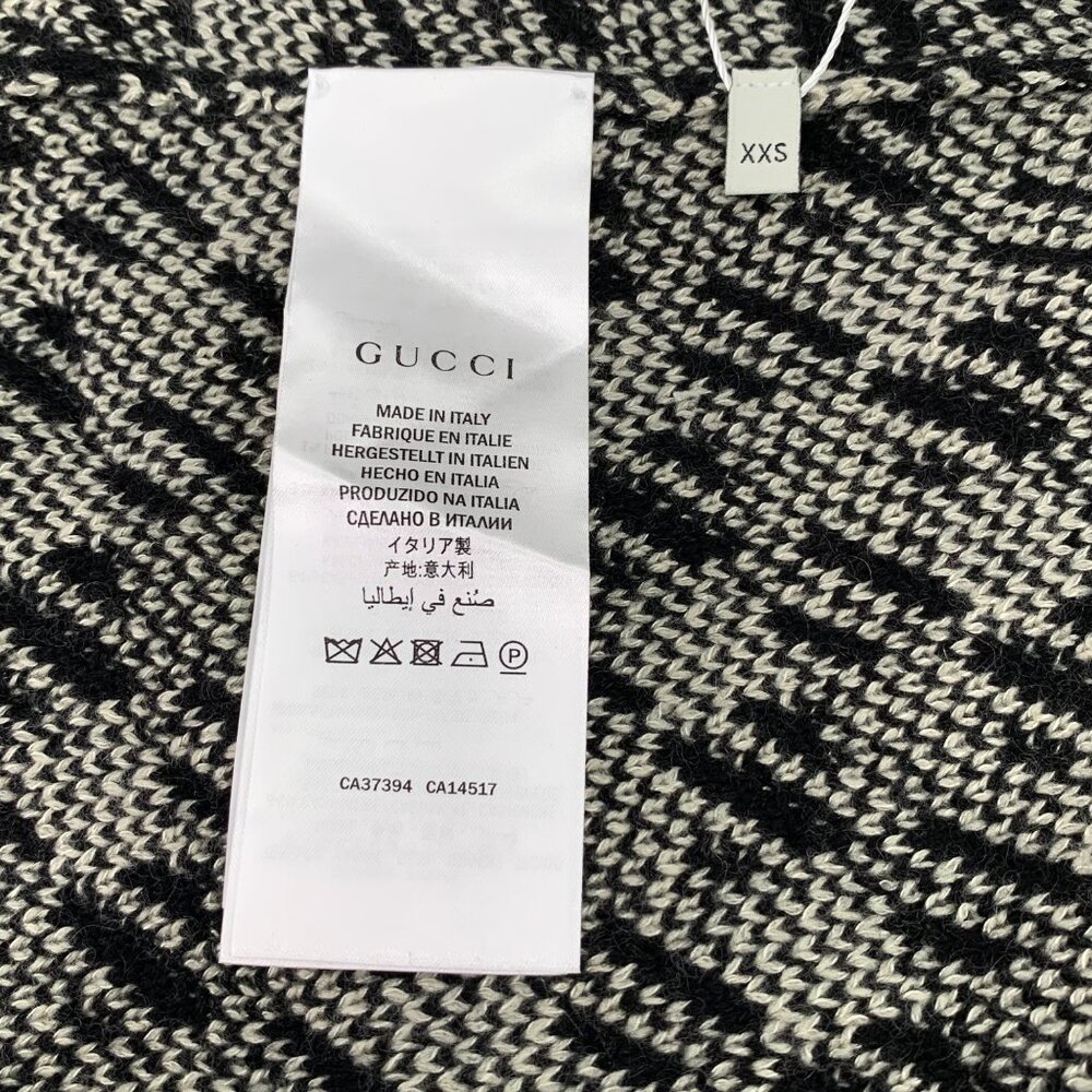 Gucci Colorblock Houndstooth Pattern Cashmere Cas… - image 6